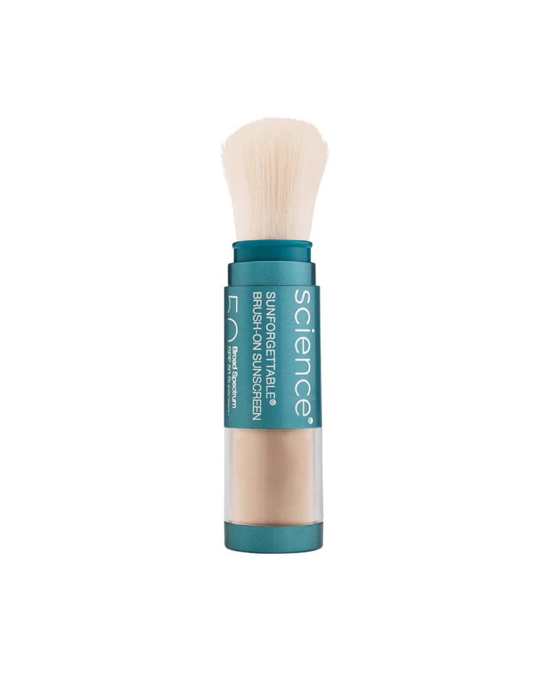 Colorescience Sunforgettable Total Protection™ Brush-on Shield SPF 50 mineral powder sunscreen with brush gallery position 1